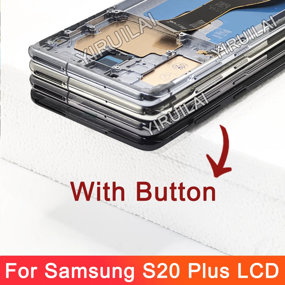 Pantalla LCD OLED para Samsung S20 plus G985 G985F G985F/DS, montaje de digitalizador con pantalla táctil de repuesto