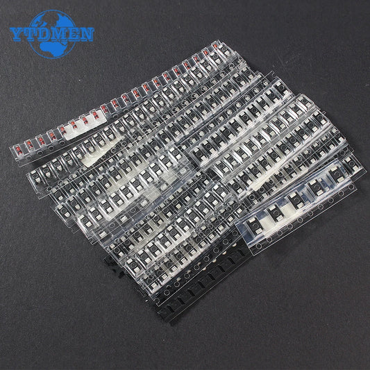 Kit Surtido Diodos Rectificadores SMD (Schottky/Switching) M1/M4/M7/SS14/SS24/RS1M/US1M/SS34/SS54/BAT54C/BAT54S/LL4148 (260 Piezas)