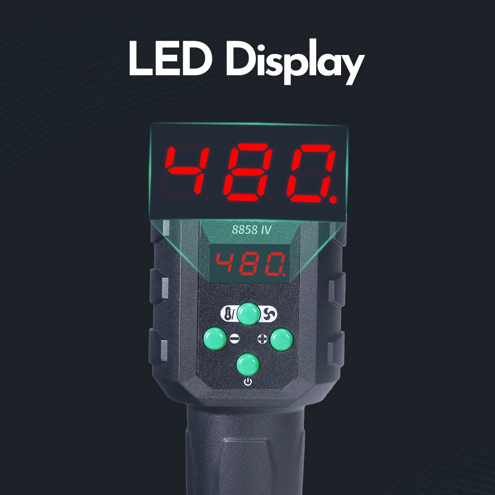 YIHUA Micro Hot Air Gun C/F Temp Adjusted 8858IV 700W Soldering Rework Welding Station LCD Digital Heat Gun BGA IC Solder Tools