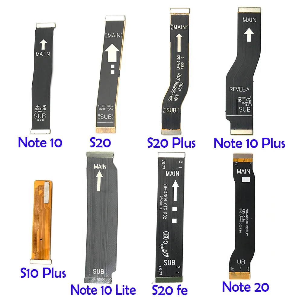 Cable Flex Conexión Múltiple (Puerto Carga, Placa Base, LCD) para Samsung Note 10 Lite/Note 20/S10 Plus/S20 FE (Nota: Verificar parte exacta)