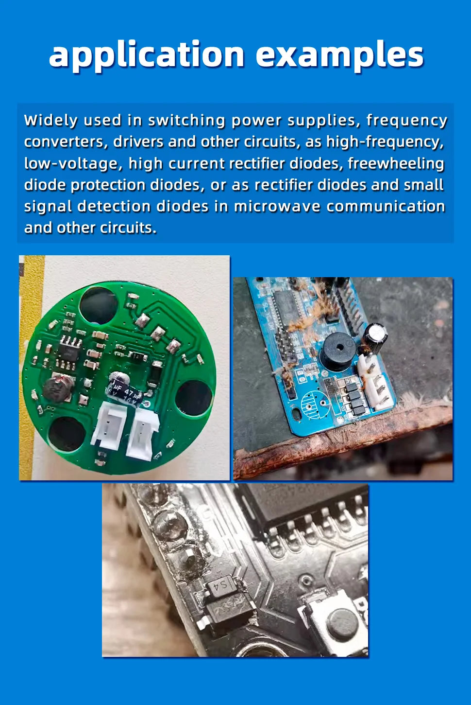 Kit Surtido Diodos SMD Rectificadores (M1, M4, M7) y Schottky - 100 Piezas