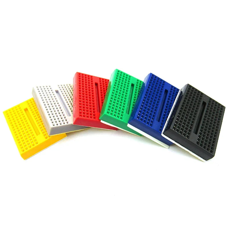 2PCS SYB-170 Mini Solderless Prototype Experiment Test Small Breadboard Kit With 170 Tie Points Plus Adhesive Back 35*46*8mm