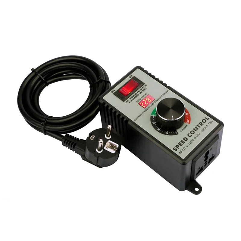Controlador Velocidad Motor AC 220V 4000W con Display LED Regulador Voltaje Variable Router/Ventilador/Taladro
