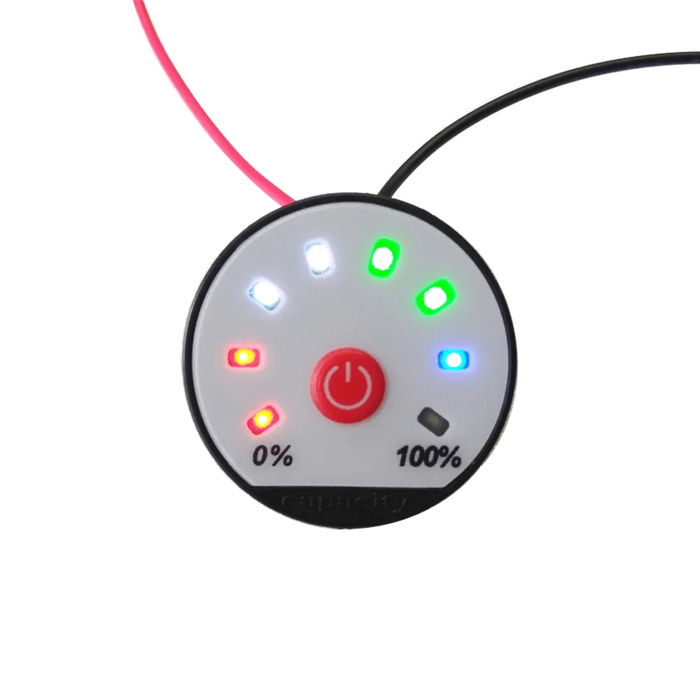 Indicador Capacidad Batería LED (1S-13S) - Tester Carga Plomo-Ácido/Litio (Li-Po/Li-ion) 12V/24V/48V