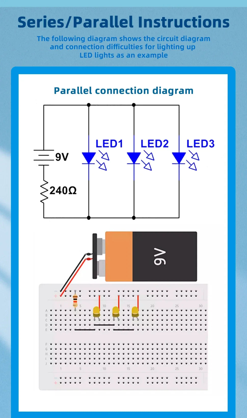 1pcs Power Module Breadboard Kit Bread Board Wire Cables Jumper Breadboard Wire Kit Electronics Breadboard Solderless