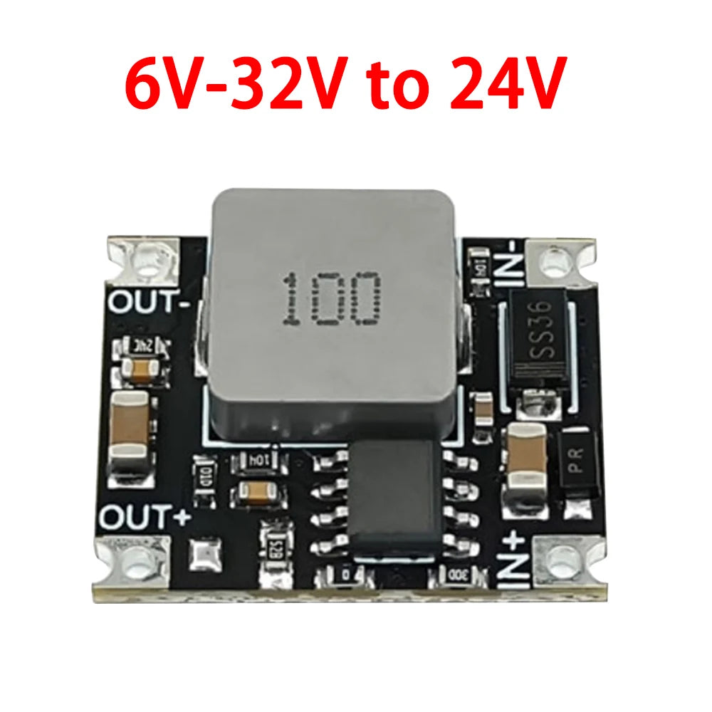 Mini Módulo Convertidor Buck DC-DC 3A 6V-40V a 5V/9V/12V/24V Step-Down Regulador Voltaje PCB
