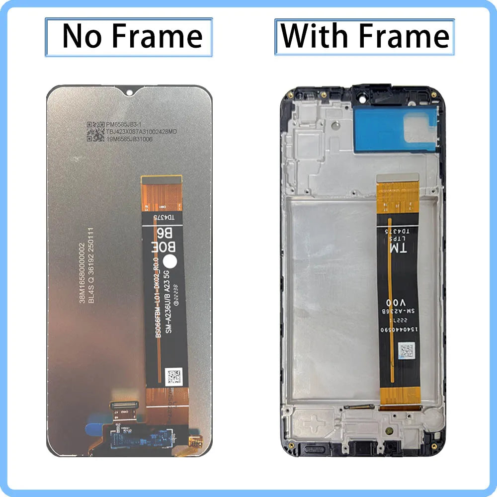 Pantalla LCD de 6,6 pulgadas para Samsung A23 5G A236, montaje de digitalizador con pantalla táctil para Samsung A23 5G A236U A236U1 A236B A236B/DS LCD