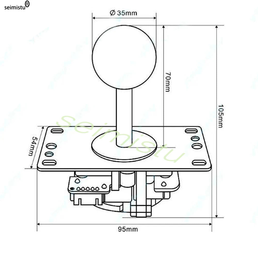 Kit DIY Joystick Arcade (Copia Sanwa) para Neo Geo/Raspberry Pi/XBOX360/Android/PS3 (Controlador USB Zero Delay)