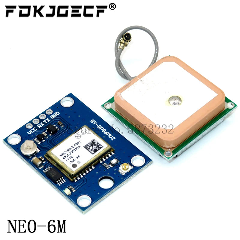 Módulo GPS NEO-6M / NEO-7M / NEO-8M (Micro USB, Posicionamiento Satelital) para Arduino/STM32/C51