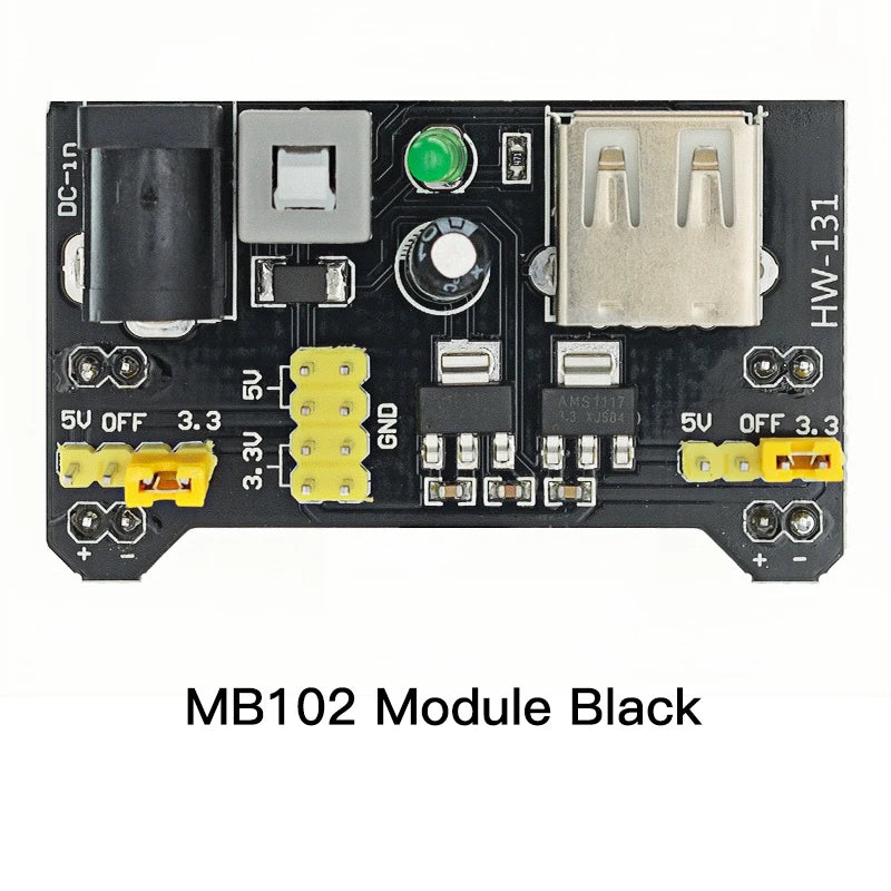 MB-102 MB102 Breadboard 400 830 Point 65 Jumper Wires Solderless PCB Bread Board Test Develop DIY for Arduino Power Module