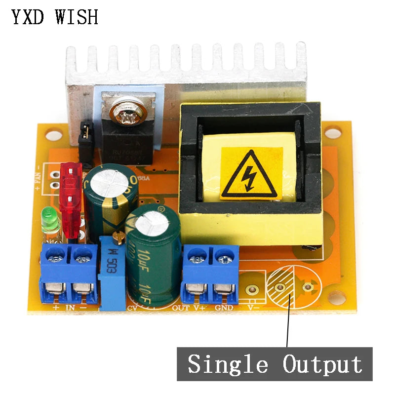 Módulo Convertidor Boost DC-DC 8-32V a 45-390V Step-Up Alto Voltaje ZVS Carga Capacitores