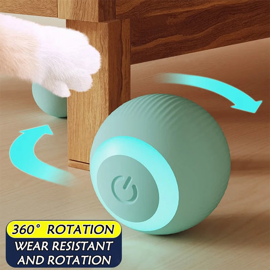 Bola Interactiva Automática Rodante Mágica para Gatos (Juguete Inteligente Electrónico Interior) Accesorios Juego Gato (2 Unidades)