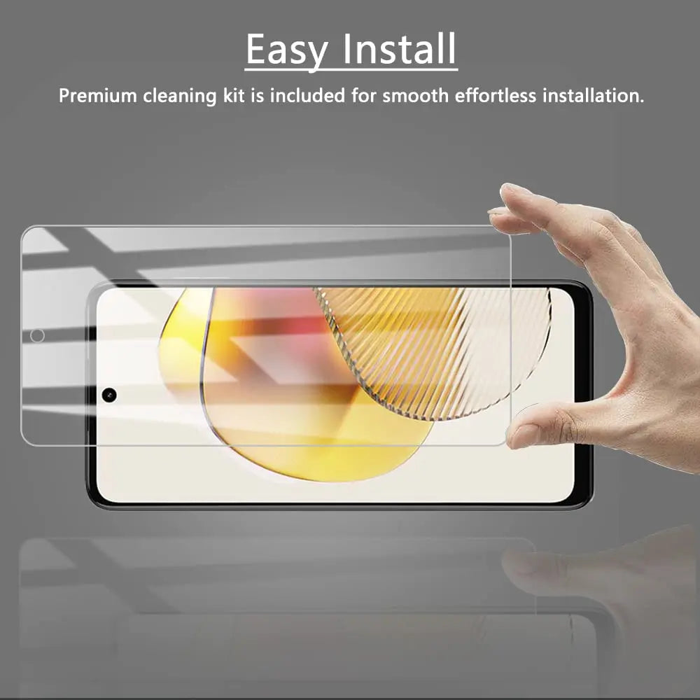 Screen Protector For Motorola Moto G73 5G Tempered Glass HD Crystal High Aluminum 9H High Aluminum Case Friendly