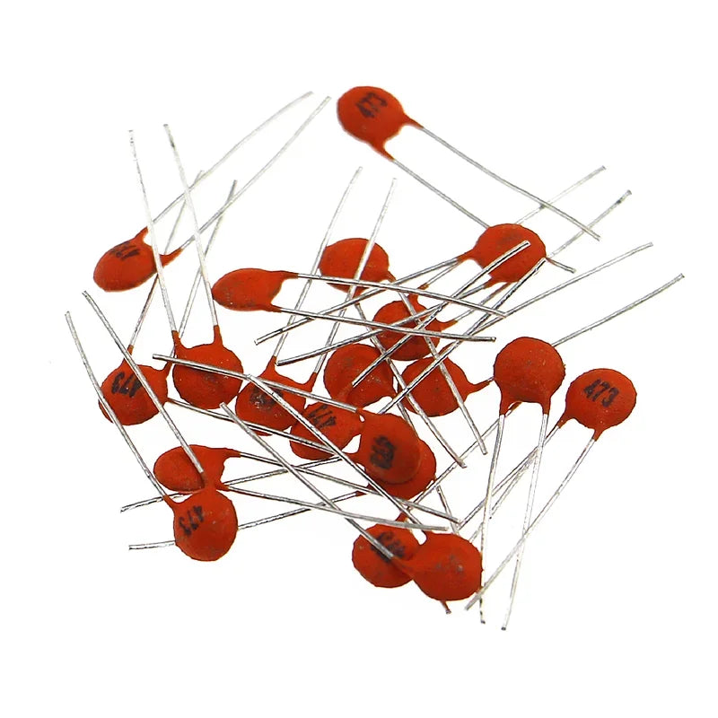 Kit Surtido Capacitor Cerámico (1pF-100nF, 50V, 50 Valores) - Pack 1000 Unidades
