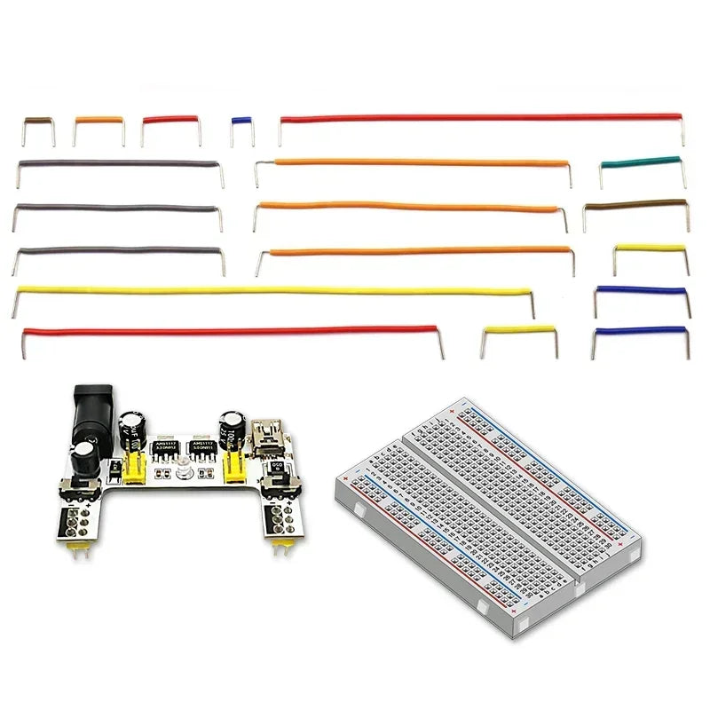 1pcs Power Module Breadboard Kit Bread Board Wire Cables Jumper Breadboard Wire Kit Electronics Breadboard Solderless