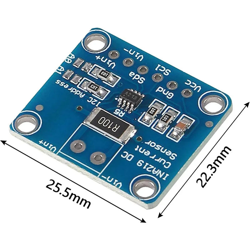 Módulo Sensor Monitoreo Corriente/Potencia INA219 (I2C/IIC, Bidireccional, Cero Deriva) MCU-219