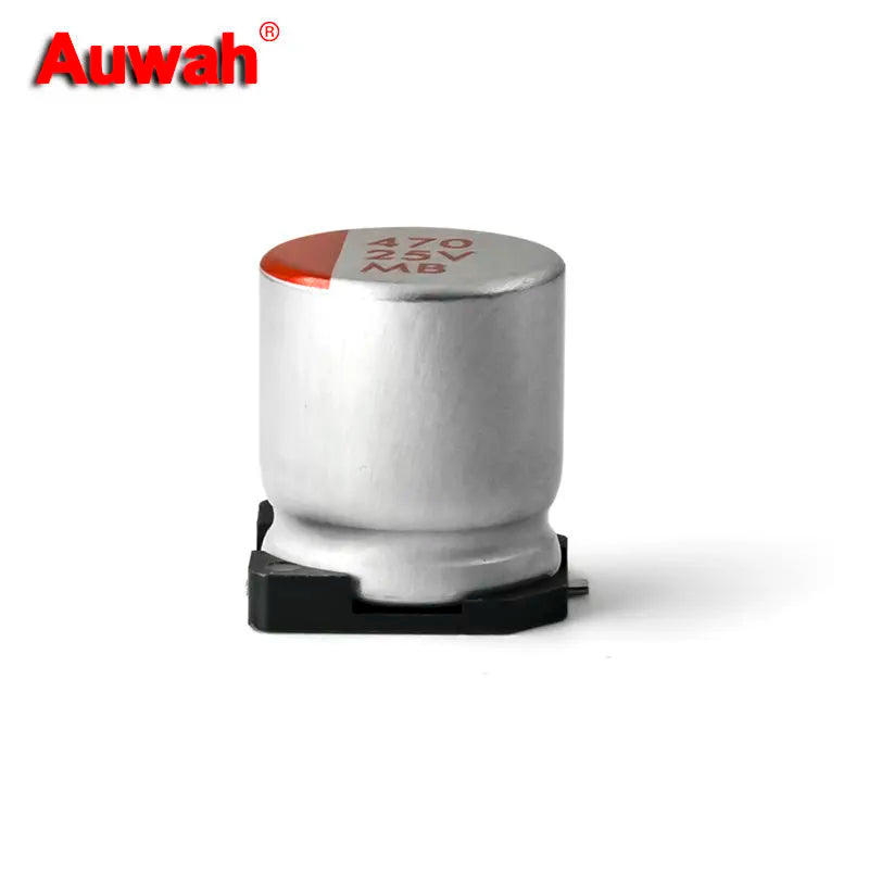 Capacitor Sólido Polímero SMD (47uF-1000uF, 6.3V-63V) - Pack 10 Unidades (Valores Surtidos)