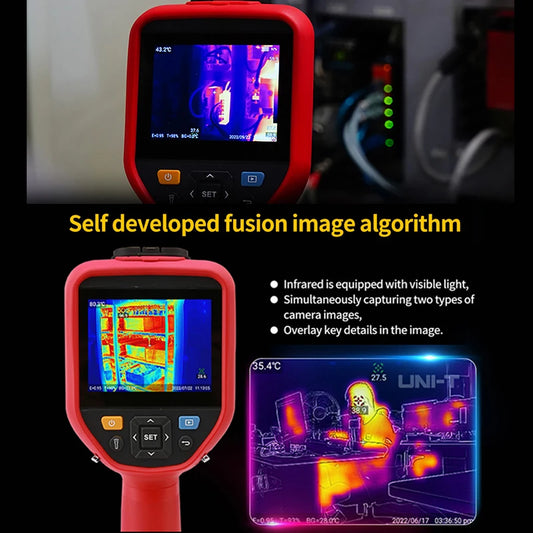 Cámara Térmica Profesional UNI-T UTi384G / UTi256G con Pantalla Táctil (-20~550°C) - Termógrafo Enfoque Manual, Grabación Video