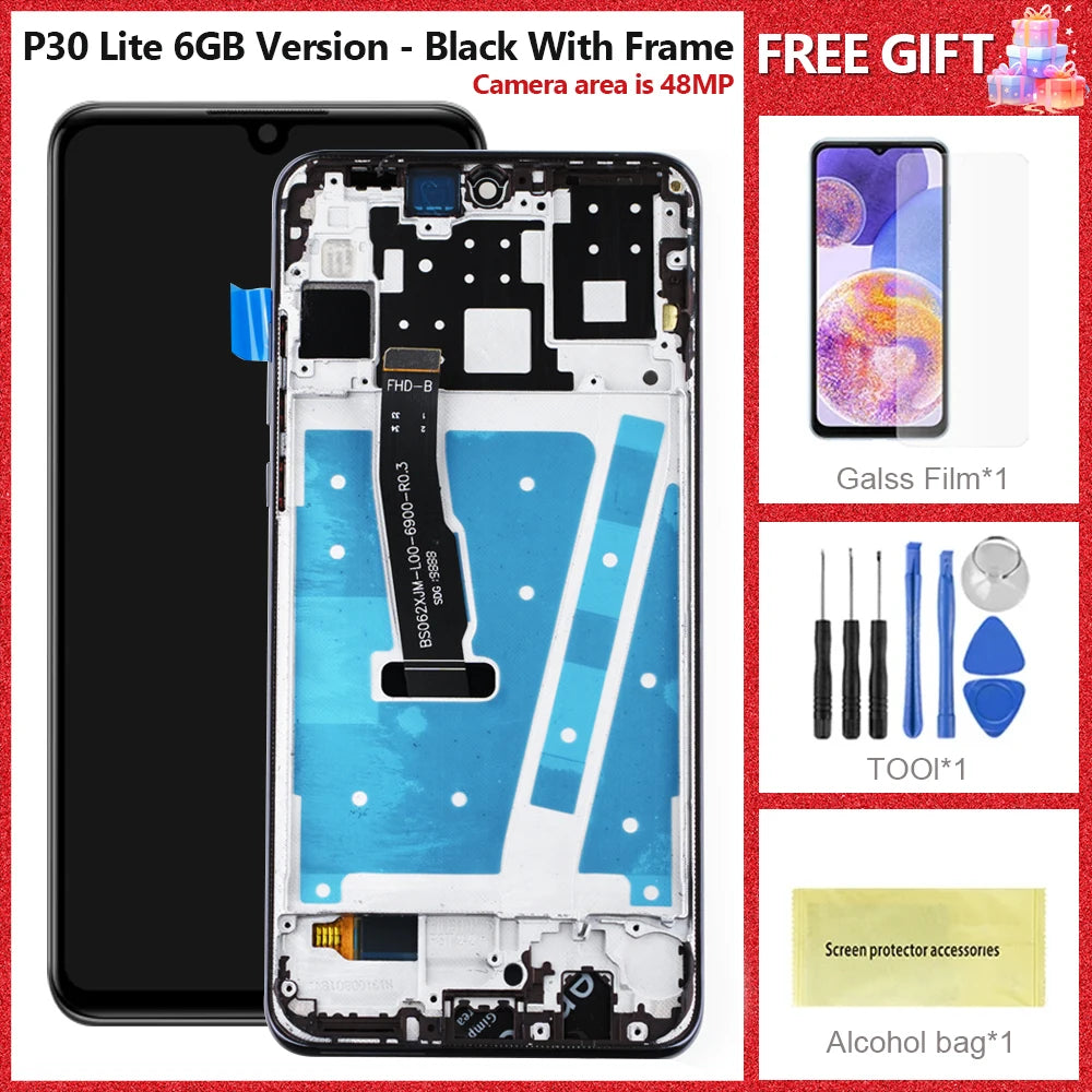 High Quality LCD For HUAWEI P30 Lite LCD Display Touch Screen Digitizer Assembly For Huawei MAR-LX1 LCD Display