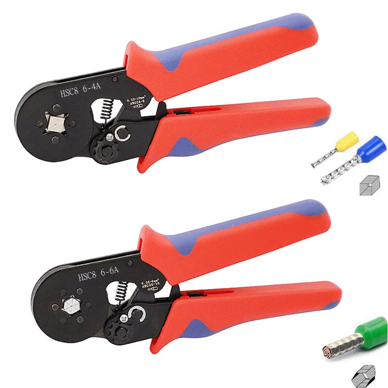 Set Terminales Tubulares Aislados VE Crimp (400-2120 Piezas/Caja) Conector Extremo Cable Eléctrico