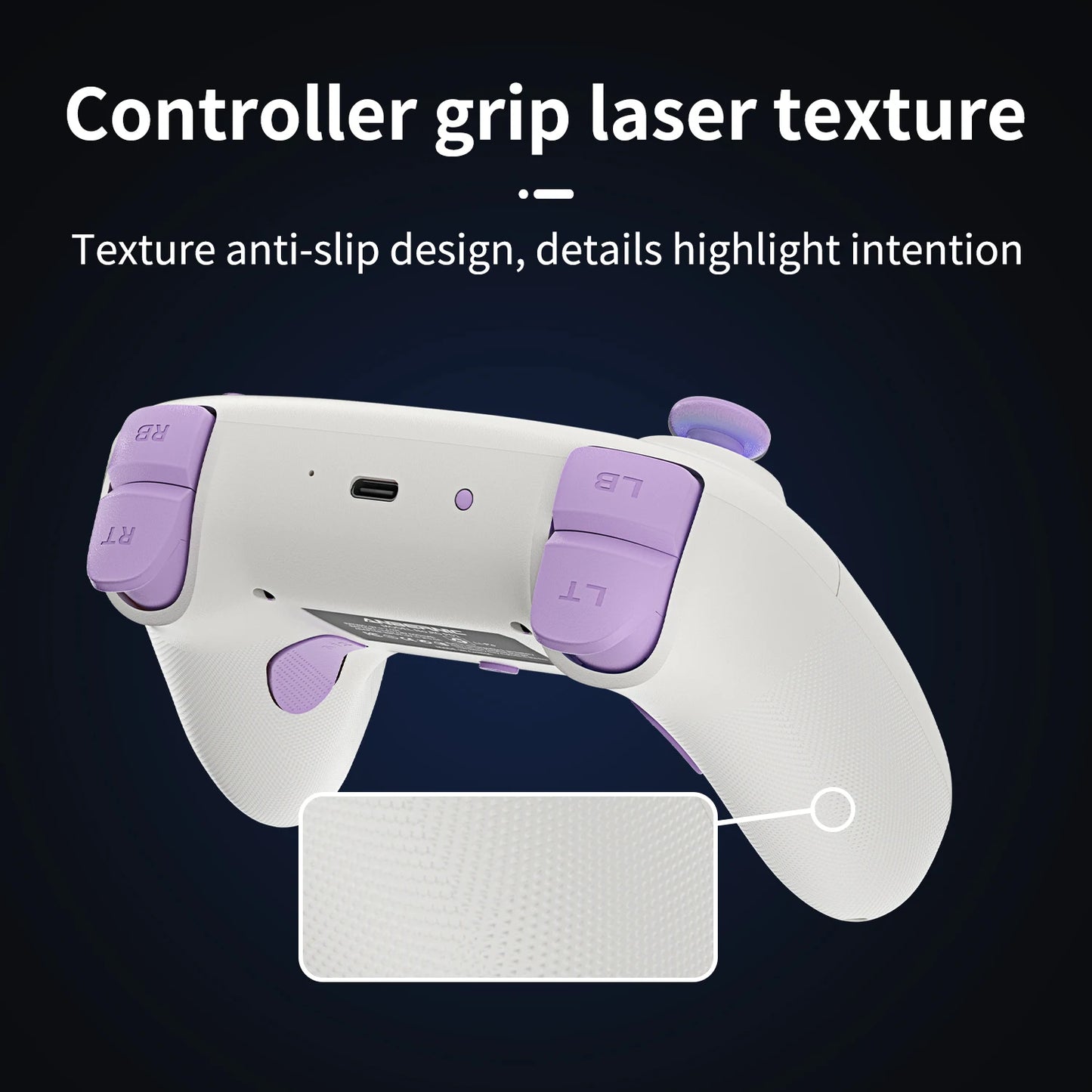 Gamepad ANBERNIC RG P01/RGP01 Bluetooth/Cableado con Joystick Efecto Hall RGB para Switch/PC/Steam/Android/iOS