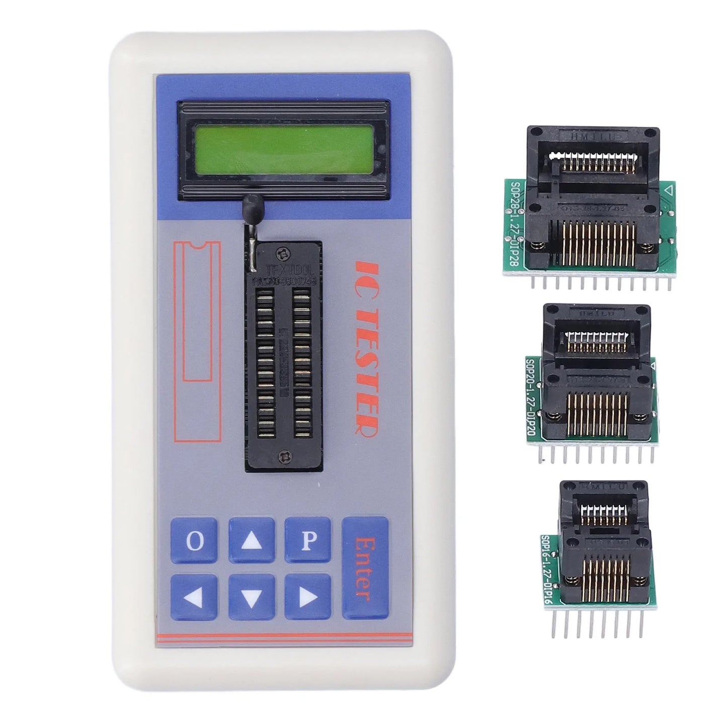 Tester Circuitos Integrados (IC) TSH-06F - Medidor Transistores (Modos 5V/3.3V/Auto)