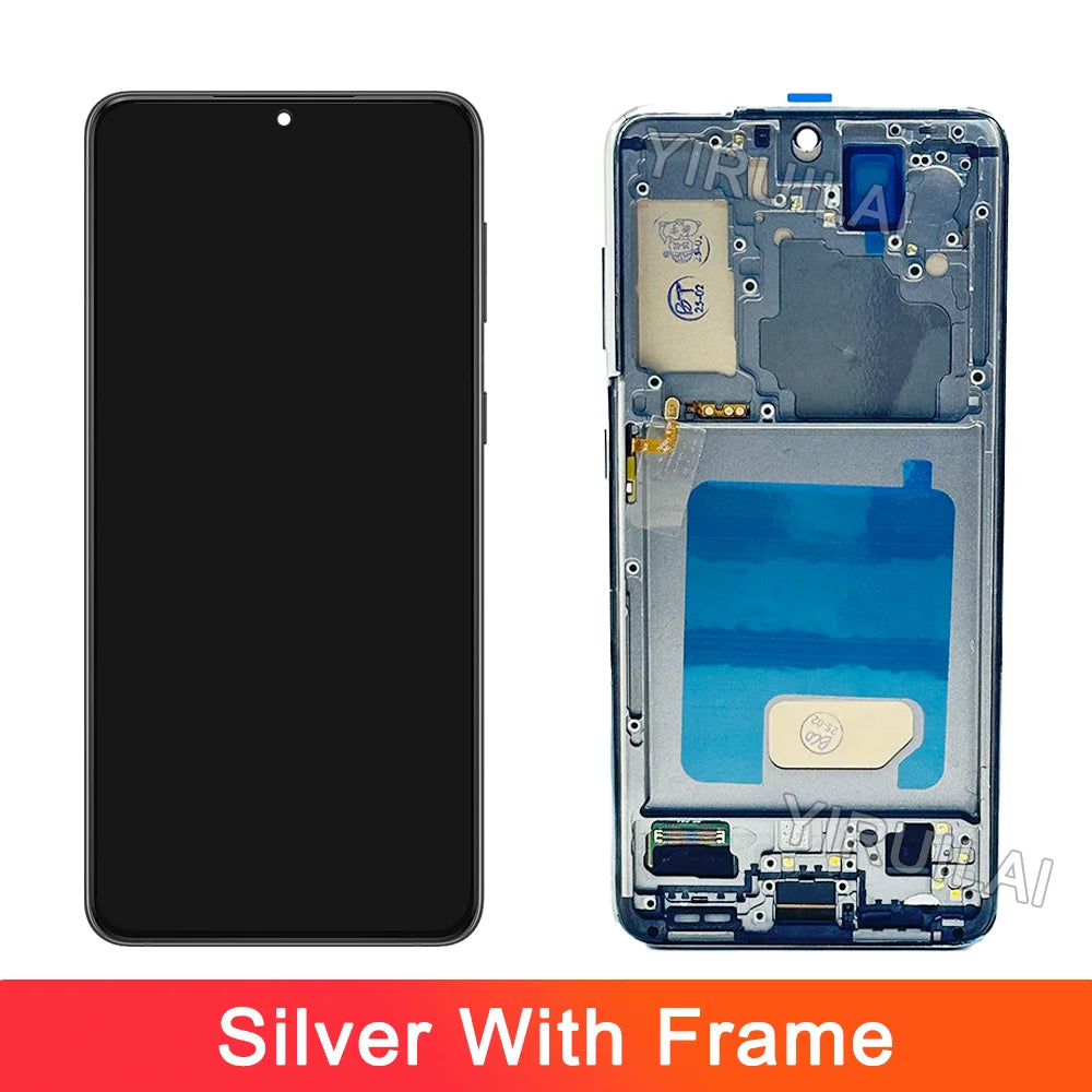 Pantalla de visualización S21 probada para Samsung Galaxy S21 5G SM-G991B SM-G991B/DS pantalla LCD montaje de pantalla táctil reemplazo del digitalizador