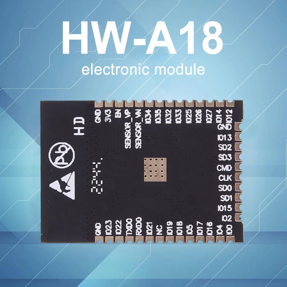 Módulo WiFi Inalámbrico ESP-WROOM-32 / ESP32 / ESP32S / ESP32U (150 Mbps, CPU Doble Núcleo, Sensor Hall)