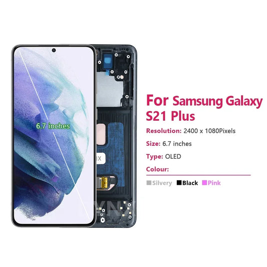 Pantalla 6.7" Super AMOLED con Digitalizador Táctil para Samsung Galaxy S21 Plus (SM-G996B / G996B/DS)