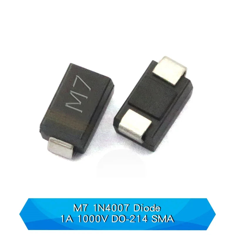 Kit Surtido Diodos SMD Rectificadores (M1, M4, M7) y Schottky - 100 Piezas