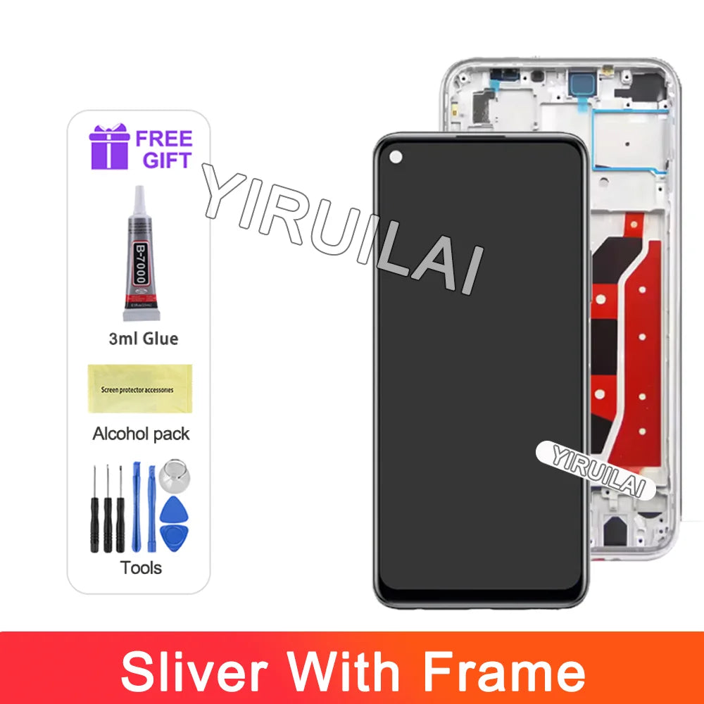 For Huawei P40 Lite JNY-LX1 LCD Display 10 Touch Screen Replacement For Nova 7i JNY-LX2, P 40 Lite Lcd Screen Nova 6 SE Display