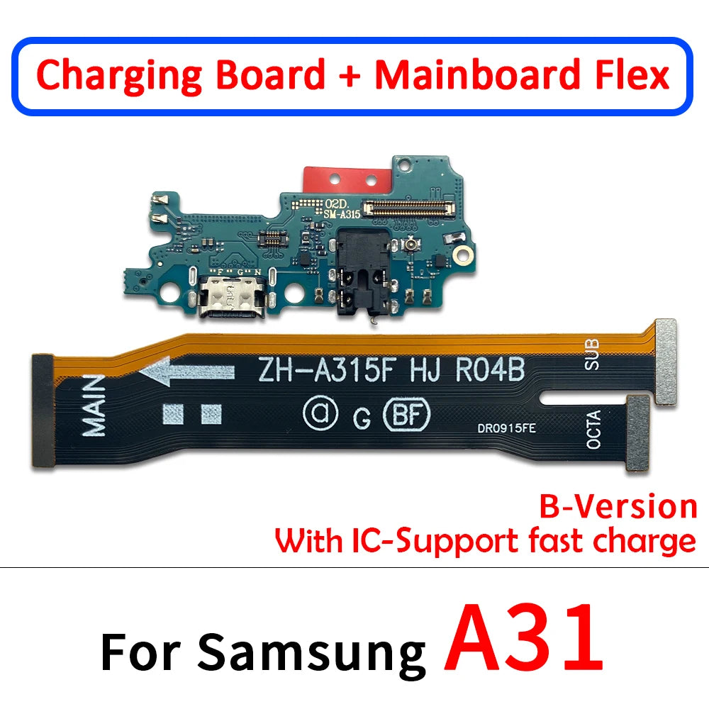 Cable Flex Conector USB Carga / Micrófono / Placa Principal / LCD para Samsung Galaxy A21S/A31/A41/A51/A70/A71