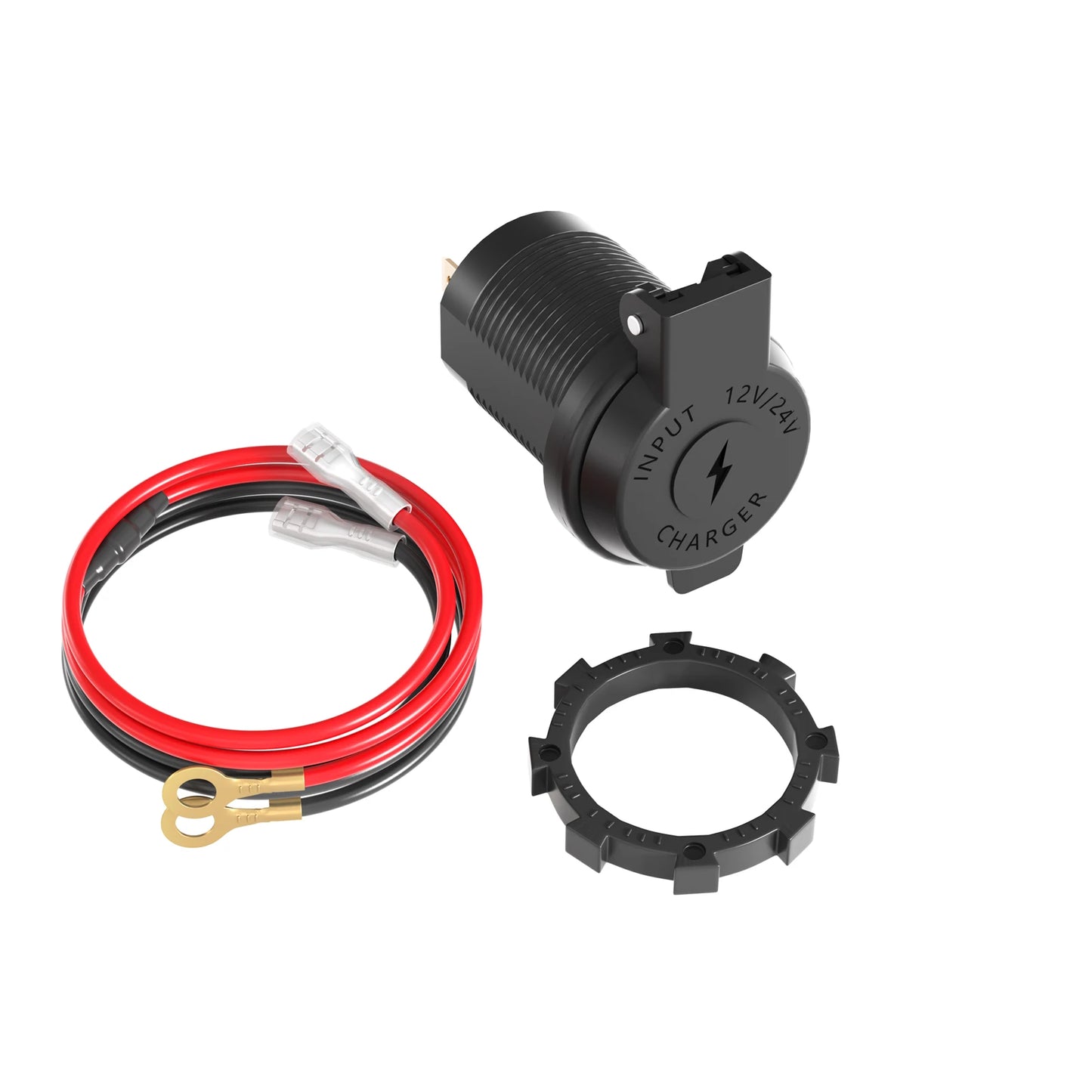 Socket Cargador USB 100W Impermeable Carga Rápida PD Tipo-C + QC3.0 para Auto/Bote/RV/Moto 12V-24V