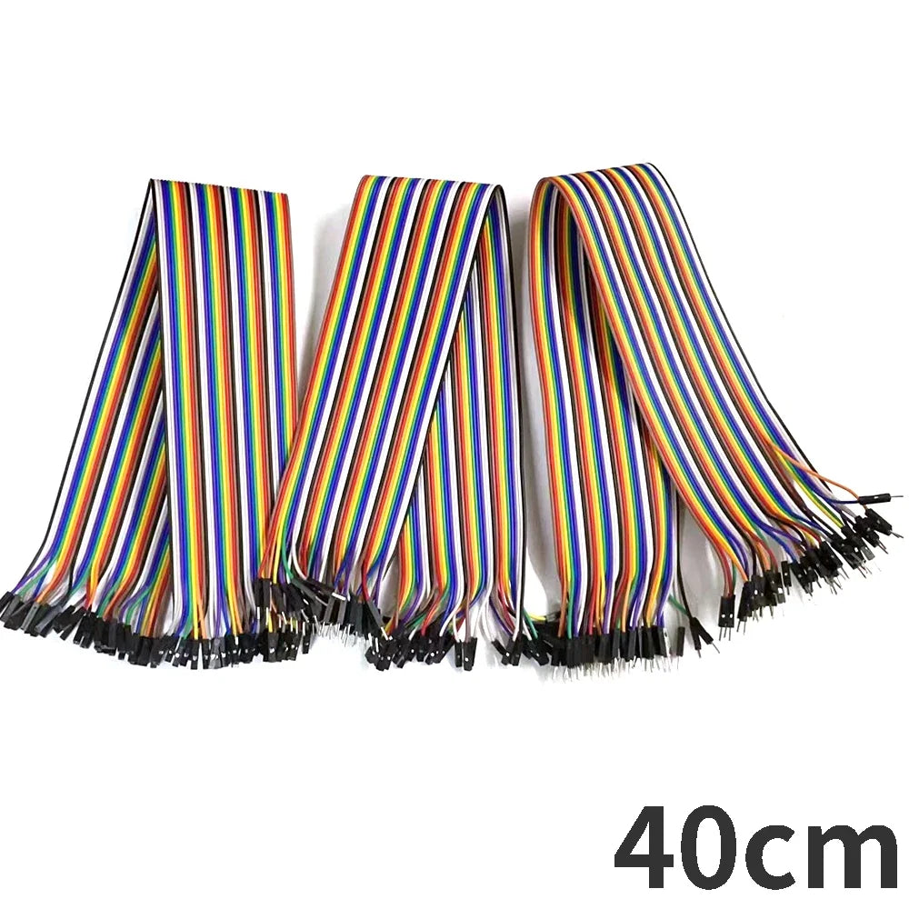 Cable Jumper Dupont (40 Unidades) Macho-Macho / Hembra-Hembra / Macho-Hembra para Arduino DIY Kit