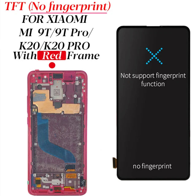 6.39'' Super Amoled Display For For Xiaomi Mi 9T Mi9T Pro LCD Display Touch Screen Digitizer Assembly For Redmi K20/K20 Pro LCD