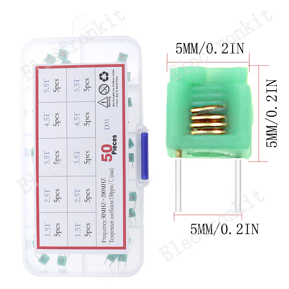 Kit Surtido Inductores SMD/DIP - Varios Valores (2.2uH a 100mH) (Versión 1)