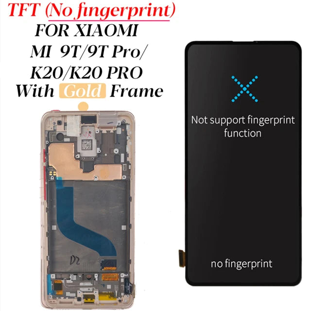 6.39'' Super Amoled Display For For Xiaomi Mi 9T Mi9T Pro LCD Display Touch Screen Digitizer Assembly For Redmi K20/K20 Pro LCD