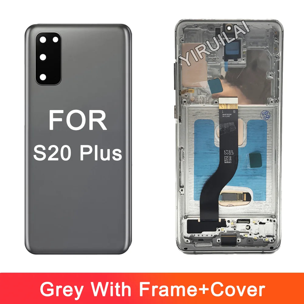 Pantalla LCD OLED para Samsung S20 plus G985 G985F G985F/DS, montaje de digitalizador con pantalla táctil de repuesto