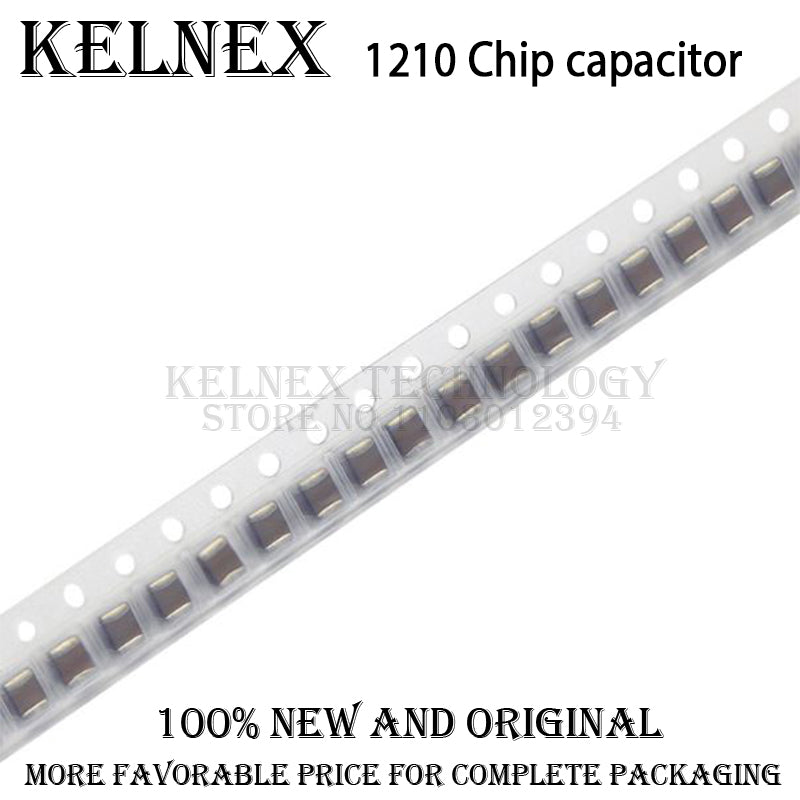 Capacitor Cerámico SMD 1210 (1uF-100uF, 10V-50V) - Pack 20 Unidades (Valores Surtidos)