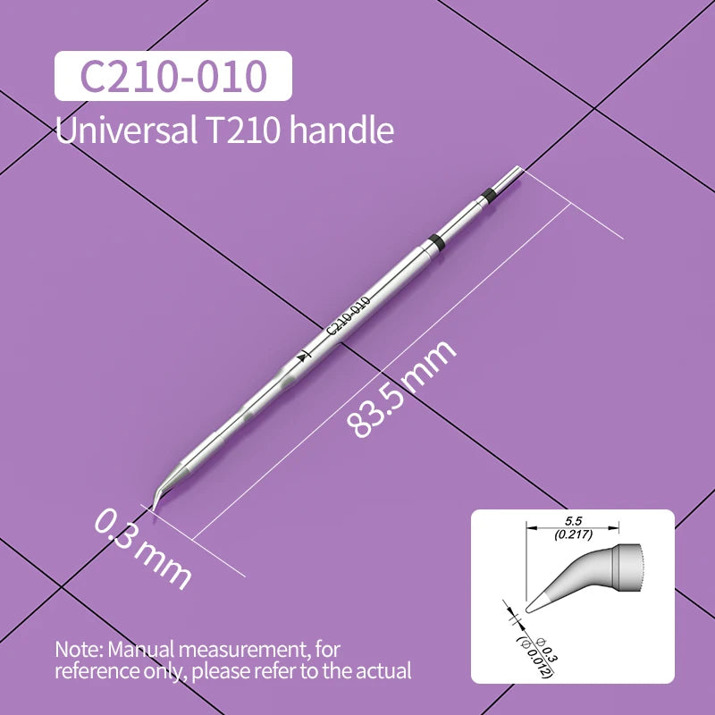 C210 Soldering Tips Compatible with JBC T210 Handle for CD-2SD/2SHE Station Welding Nozzle C210-001 C210-007 C210-008 C210-018