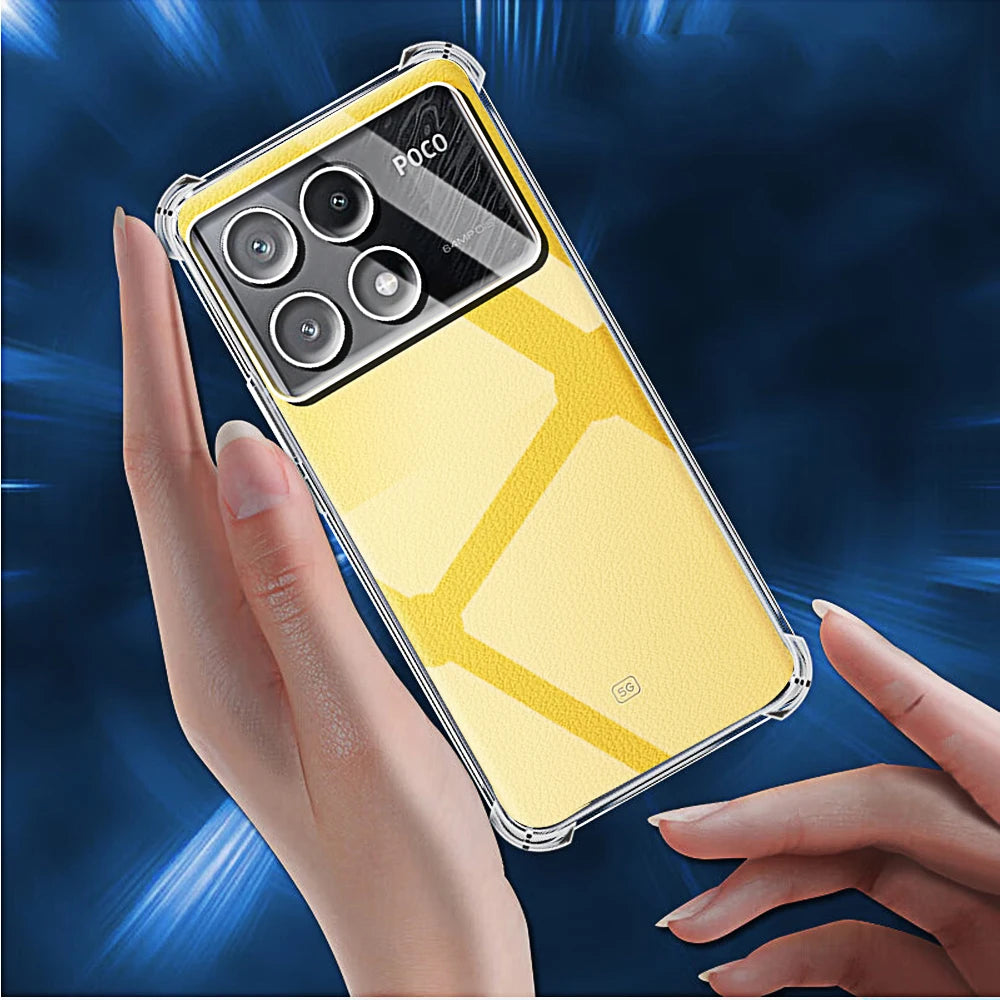 Funda Carcasa TPU Silicona Suave Transparente Anti-Golpes para Xiaomi Poco X3 Pro NFC / X4 / X5 / X6 / X6 Pro 5G