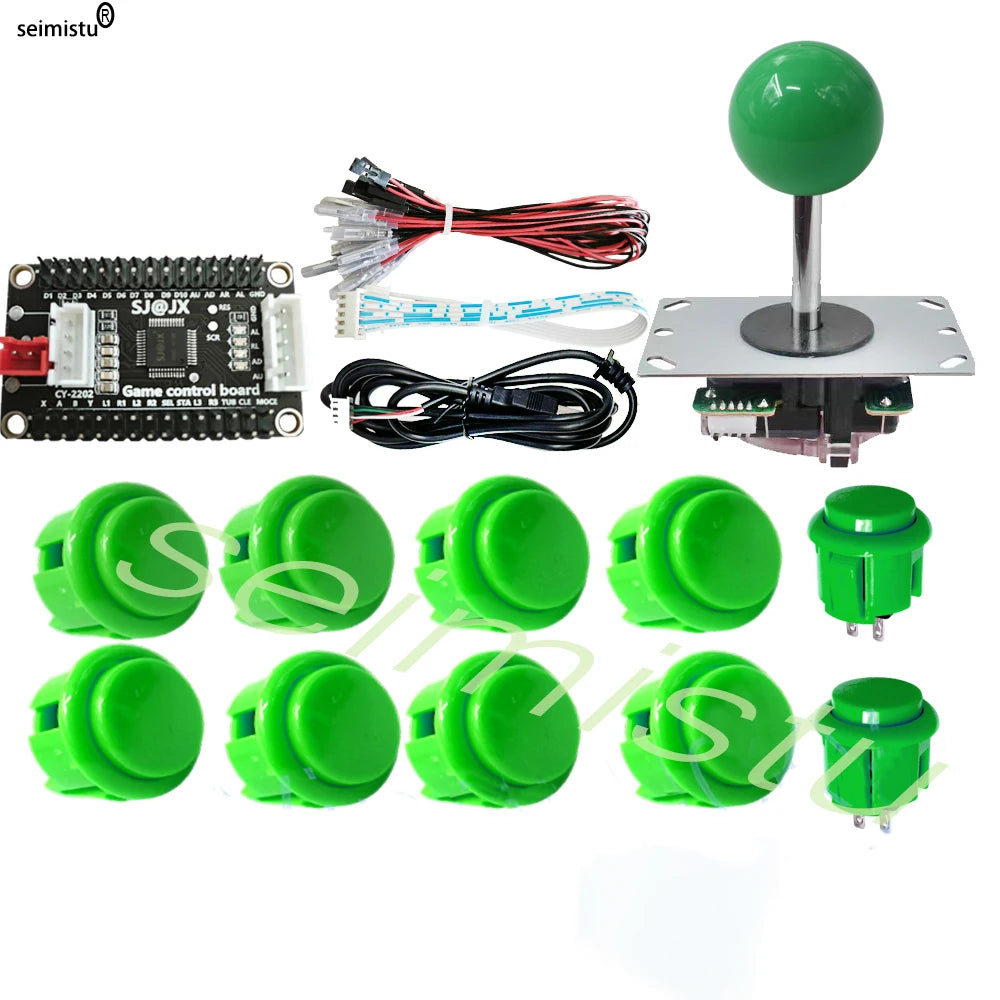 Kit DIY Joystick Arcade (Copia Sanwa) para Neo Geo/Raspberry Pi/XBOX360/Android/PS3 (Controlador USB Zero Delay)