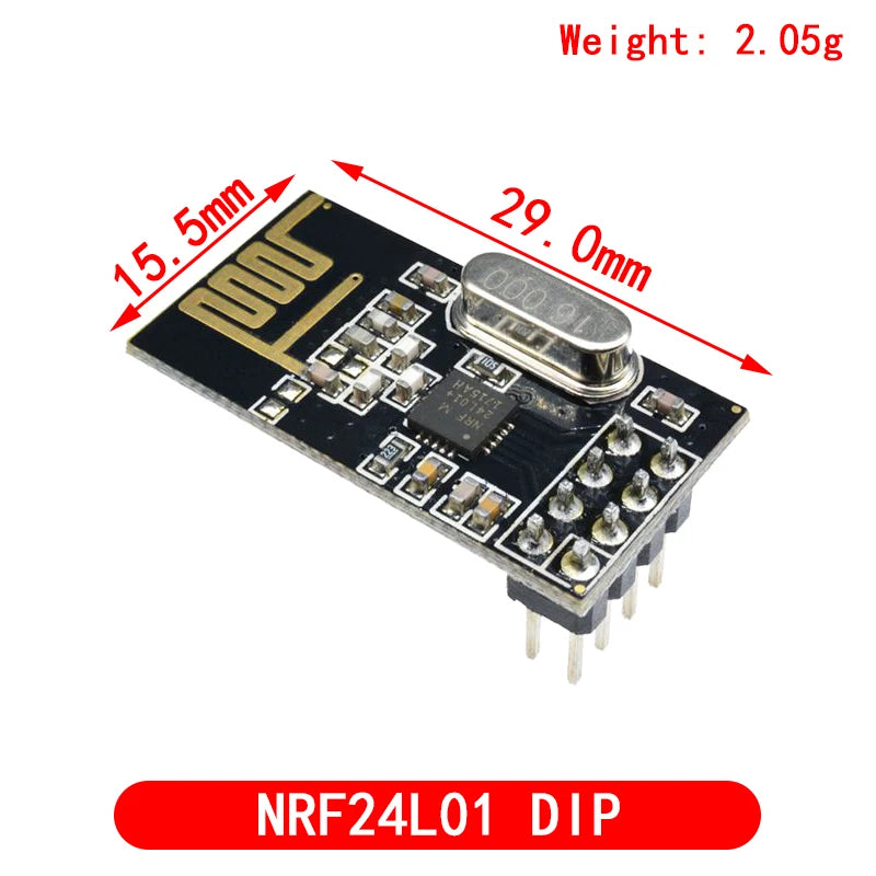 Módulo Transmisión Datos Inalámbrico NRF24L01+PA+LNA 2.4GHz (Versión Mejorada, 1000 Metros) para Arduino