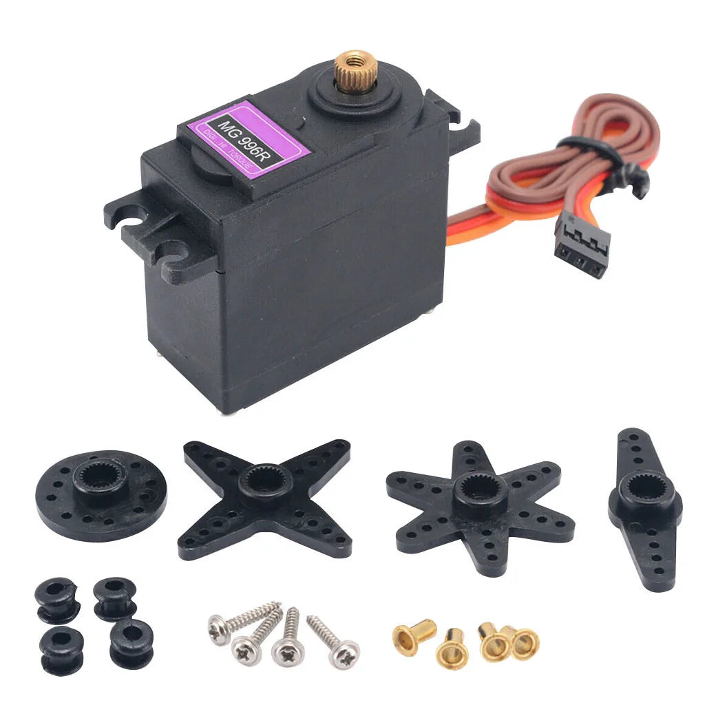 Kit Brazo Robot Mecánico Aleación Metálica 6-DOF (360°, para MG996R) Arduino Robótica Educacional Programable PS2