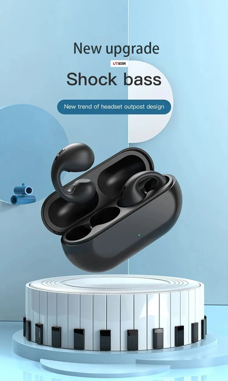 Auricular Bluetooth Inalámbrico SG50 Clip-On (Audio Alta Definición) Deportivo para Correr/Yoga (Unisex)