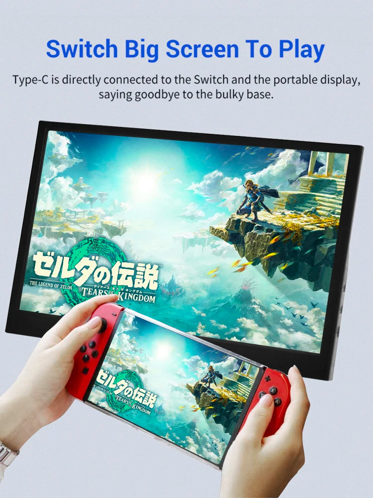 Monitor Portátil 11.6" (1366x768) LCD TFT - Pantalla Gaming para PC/Raspberry Pi/Laptop/PS4/Xbox/Switch (HDMI)