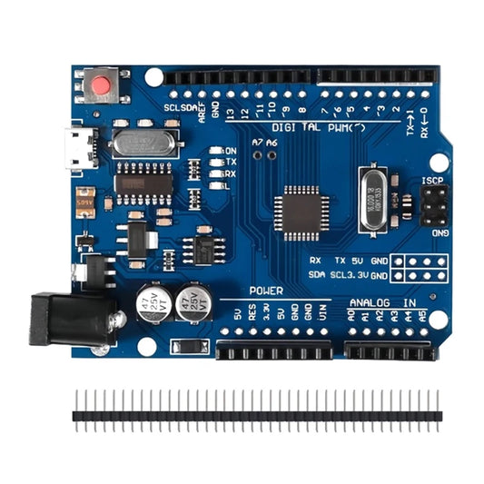 Placa Desarrollo WWZMDiB UNO R3 (ATmega328P) compatible Arduino IDE con Cable USB y Header Pines Rectos 2.54mm