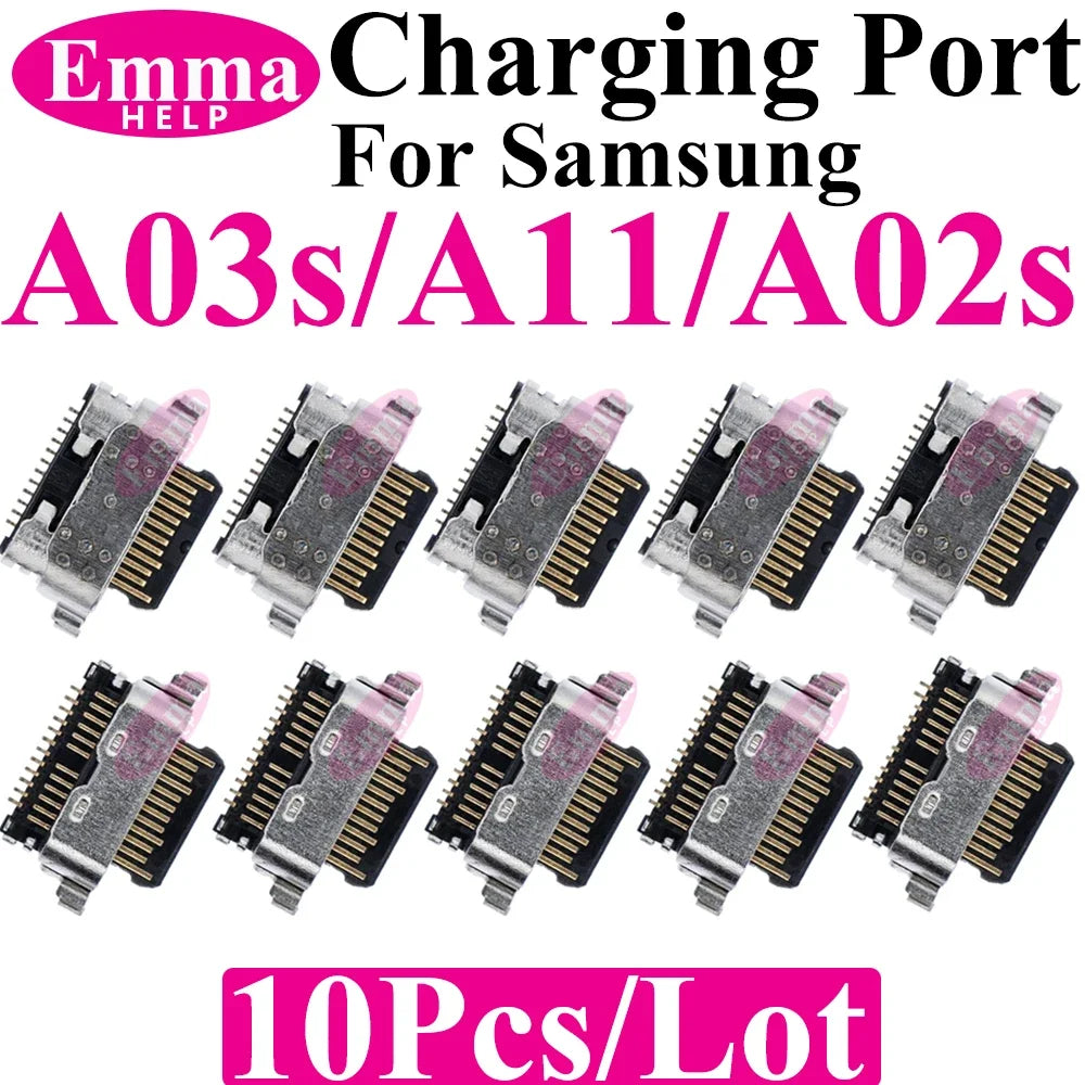10 Uds conector de puerto de carga Original para Samsung A15 A05S A25 A35 A55 A13 A04S A14 A23 A33 A24 A34 A54 A53 Pin de cargador USB Plu