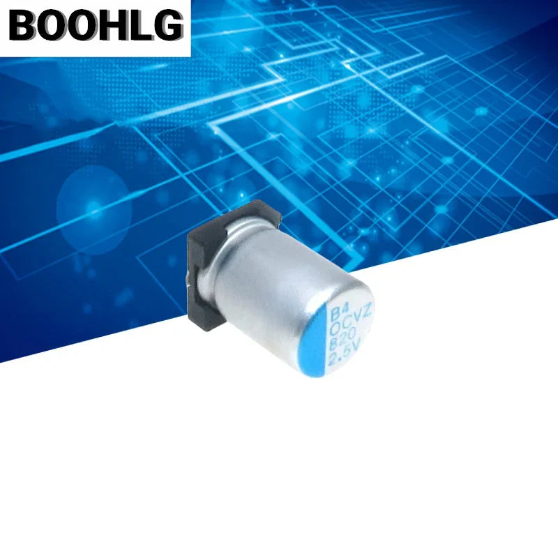 Capacitor Sólido Polímero Chip (820uF, 2.5V, 8x10mm) - Pack 10 Unidades