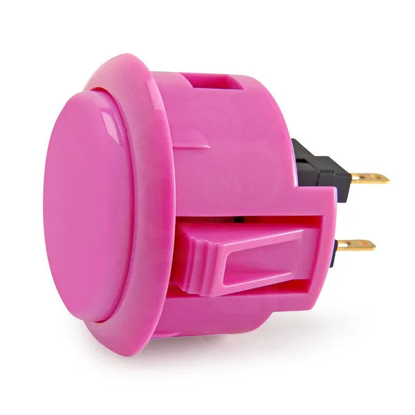 Botón Pulsador Arcade Sanwa OBSF-30 / OBSF-24 (24mm/30mm) Switch Reemplazo Nintendo/MAME/Raspberry Pi (1 Unidad)